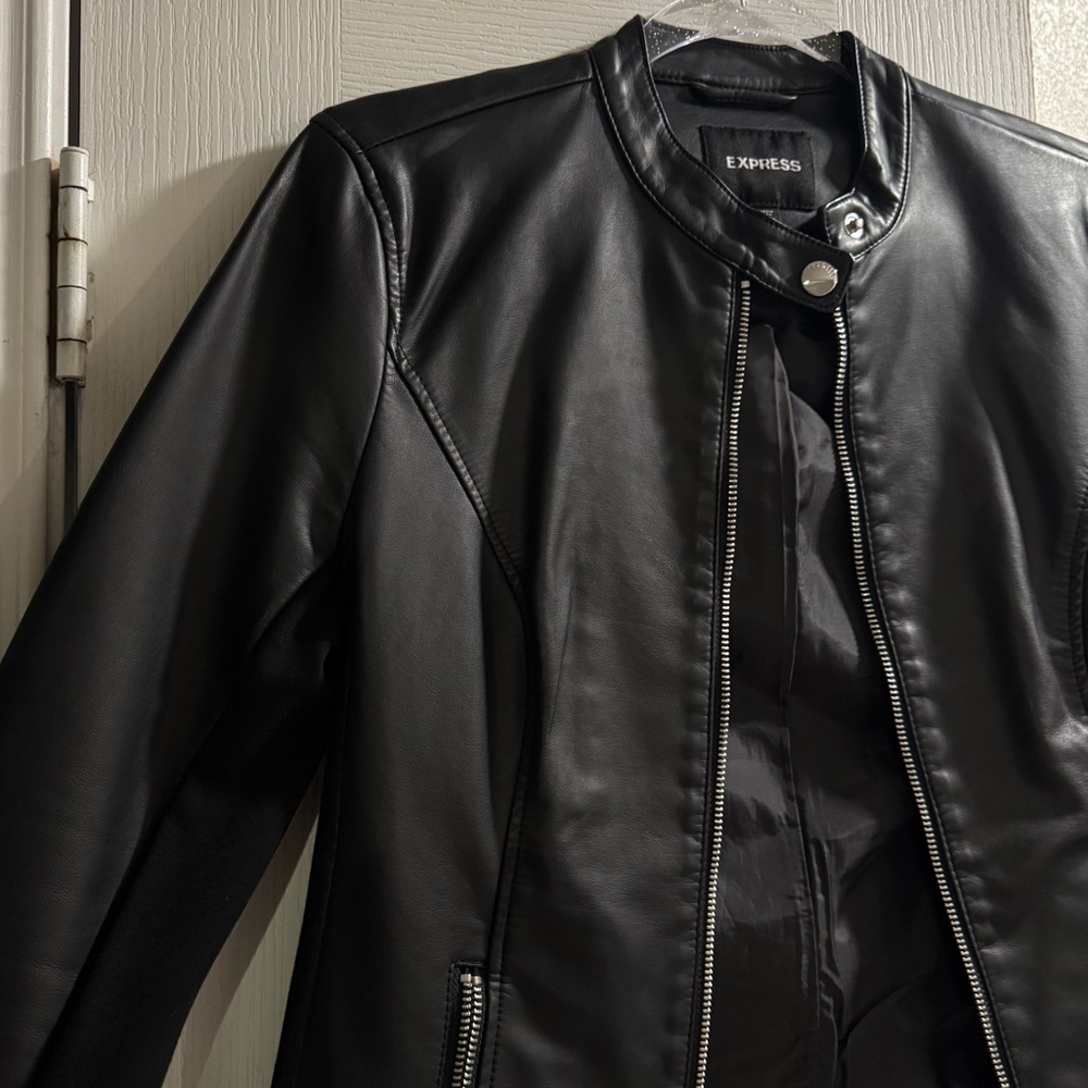 Express Faux Leather Jacket - Picture 2 of 3